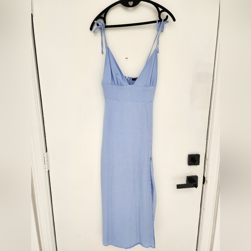 Slit front dress